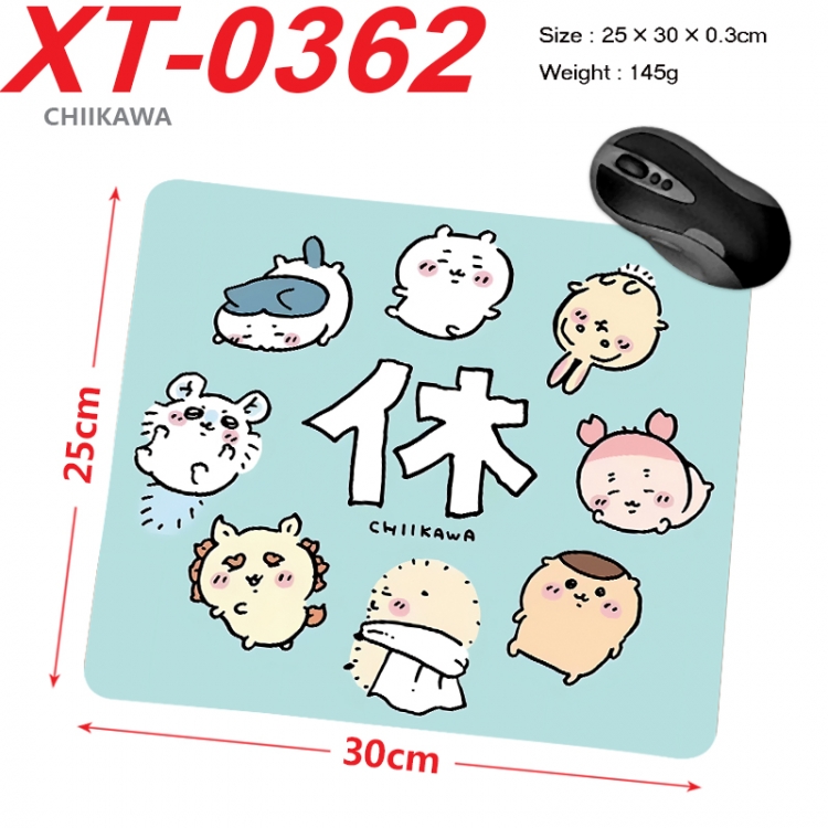 Chiikawa Anime peripheral new lock edge mouse pad 25X30cm XT-0362