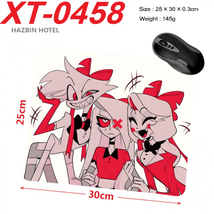 Hazbin Hotel Anime peripheral new lock edge mouse pad 25X30cm XT-0458