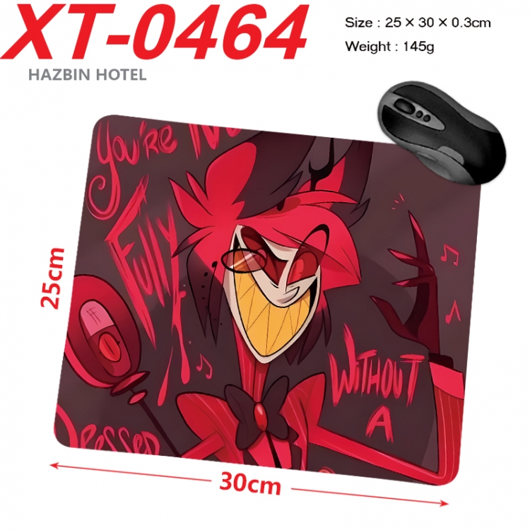 Hazbin Hotel Anime peripheral new lock edge mouse pad 25X30cm  XT-0464
