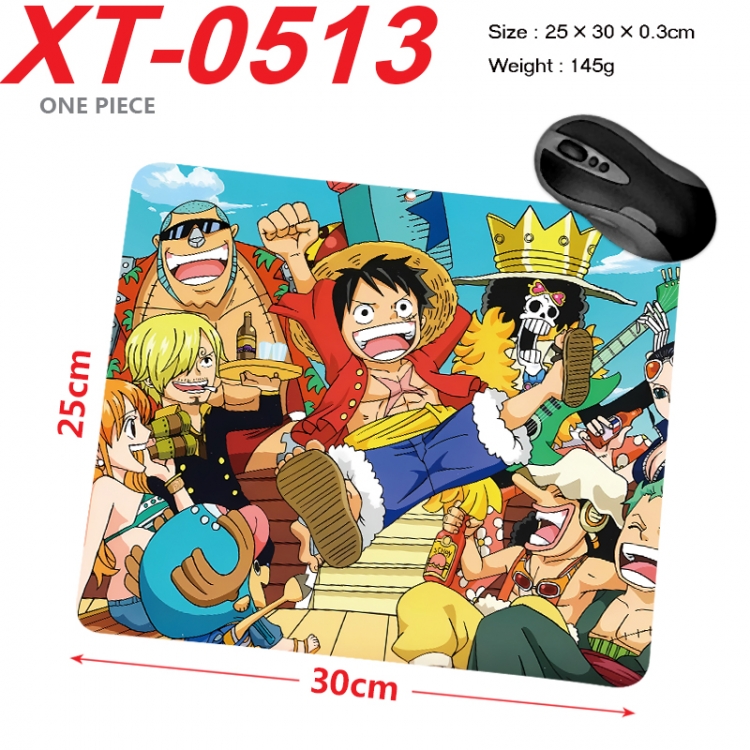 One Piece Anime peripheral new lock edge mouse pad 25X30cm