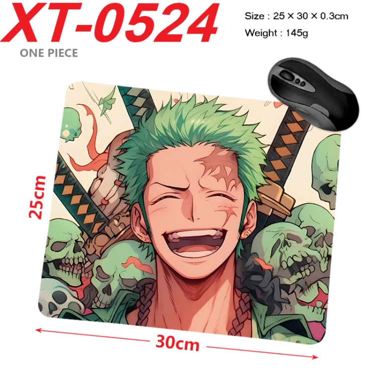 One Piece Anime peripheral new lock edge mouse pad 25X30cm