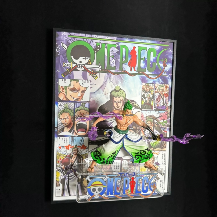 One Piece Anime 3D Model Trendy Play Gift Ornament Handmade Combination Painting