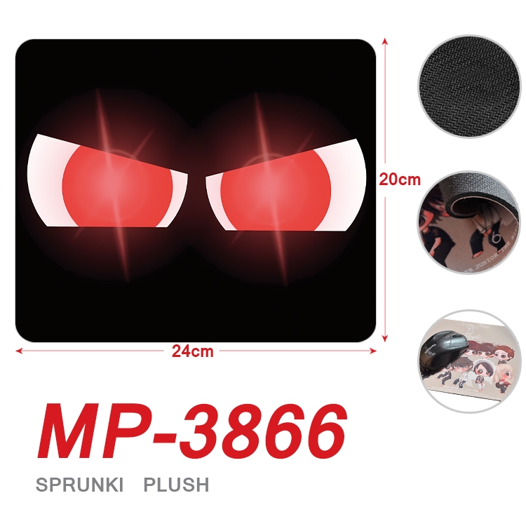 Sprunki Plush Anime Full Color Printing Mouse Pad Unlocked 20X24cm price for 5 pcs  MP-3866