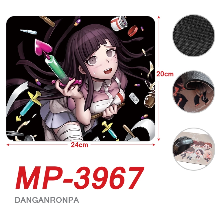 Dangan-Ronpa Anime Full Color Printing Mouse Pad Unlocked 20X24cm price for 5 pcs MP-3967