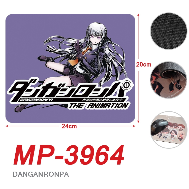 Dangan-Ronpa Anime Full Color Printing Mouse Pad Unlocked 20X24cm price for 5 pcs MP-3964