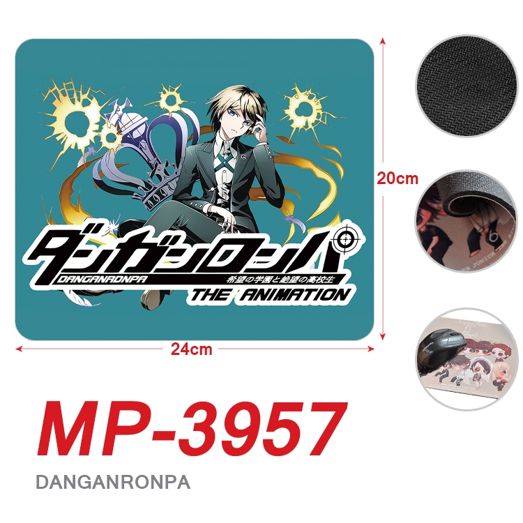 Dangan-Ronpa Anime Full Color Printing Mouse Pad Unlocked 20X24cm price for 5 pcs MP-3957