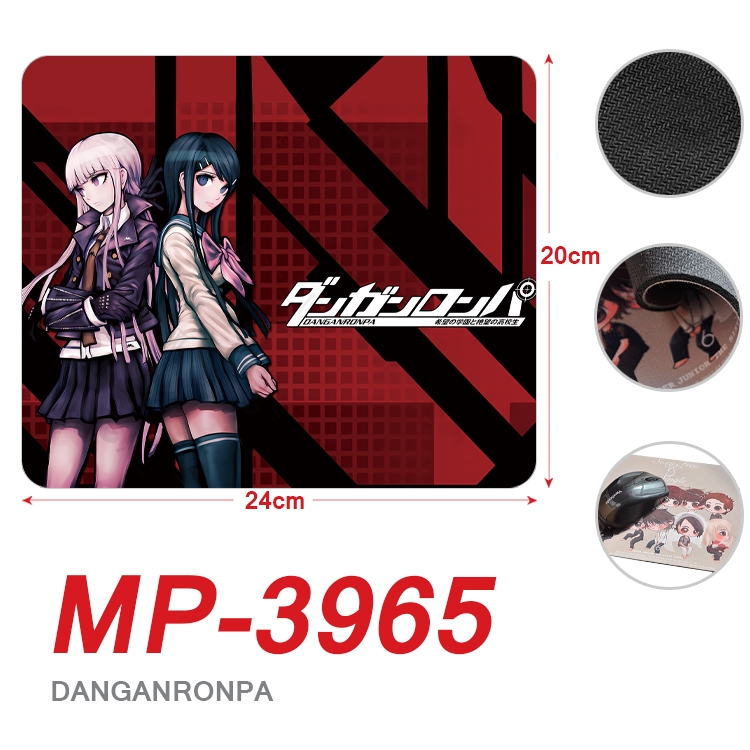 Dangan-Ronpa Anime Full Color Printing Mouse Pad Unlocked 20X24cm price for 5 pcs MP-3965