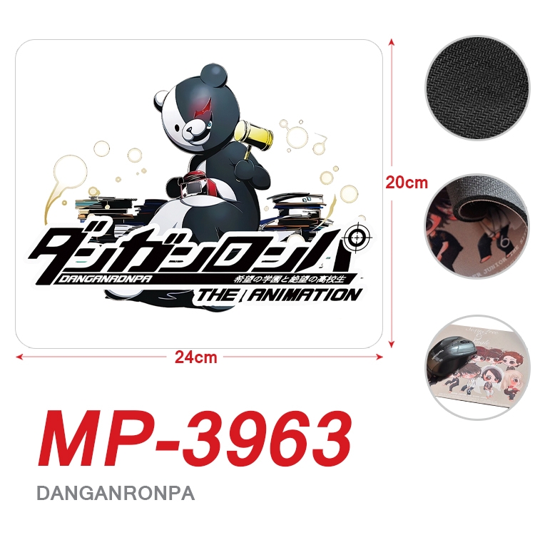 Dangan-Ronpa Anime Full Color Printing Mouse Pad Unlocked 20X24cm price for 5 pcs MP-3963
