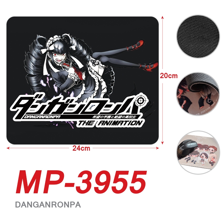 Dangan-Ronpa Anime Full Color Printing Mouse Pad Unlocked 20X24cm price for 5 pcs MP-3955