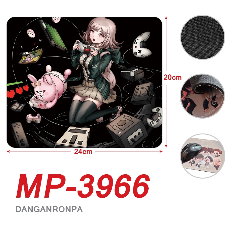 Dangan-Ronpa Anime Full Color Printing Mouse Pad Unlocked 20X24cm price for 5 pcs  MP-3966
