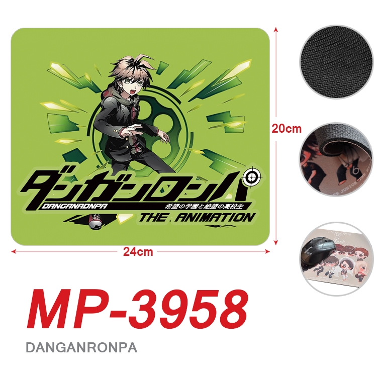 Dangan-Ronpa Anime Full Color Printing Mouse Pad Unlocked 20X24cm price for 5 pcs MP-3958