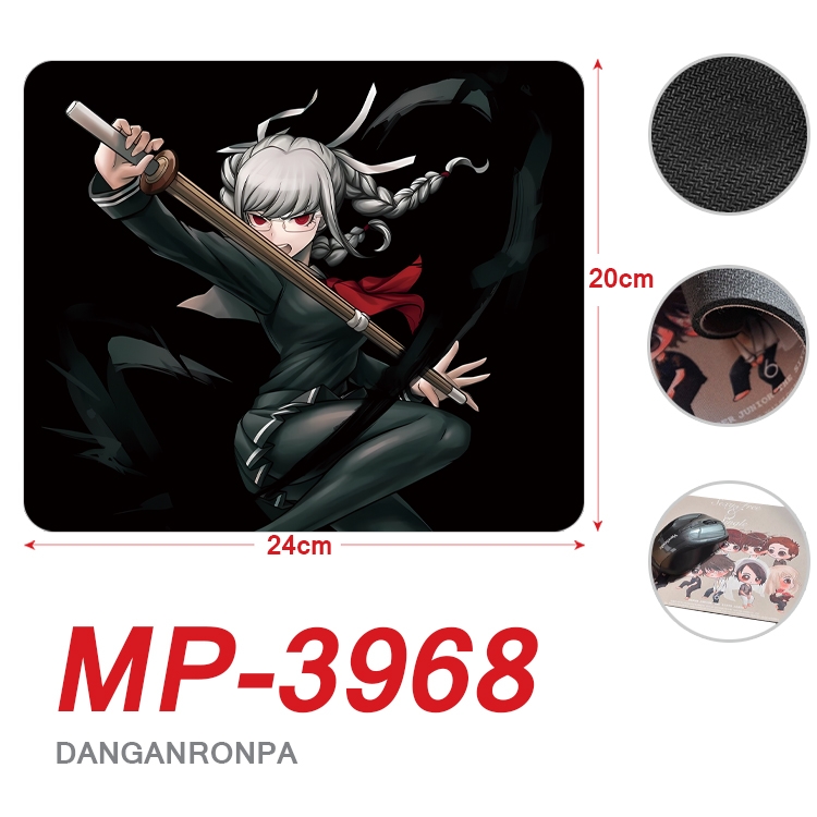 Dangan-Ronpa Anime Full Color Printing Mouse Pad Unlocked 20X24cm price for 5 pcs MP-3968