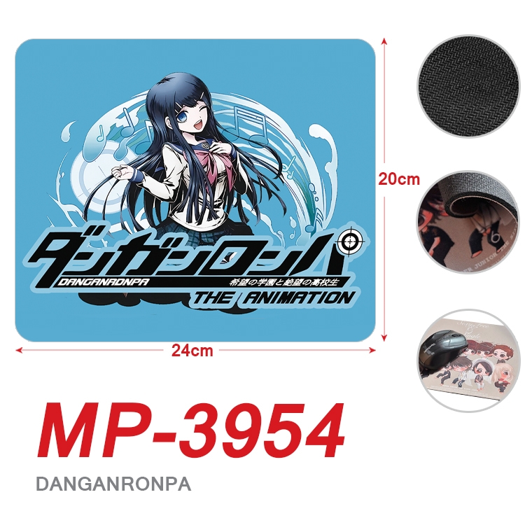 Dangan-Ronpa Anime Full Color Printing Mouse Pad Unlocked 20X24cm price for 5 pcs  MP-3954