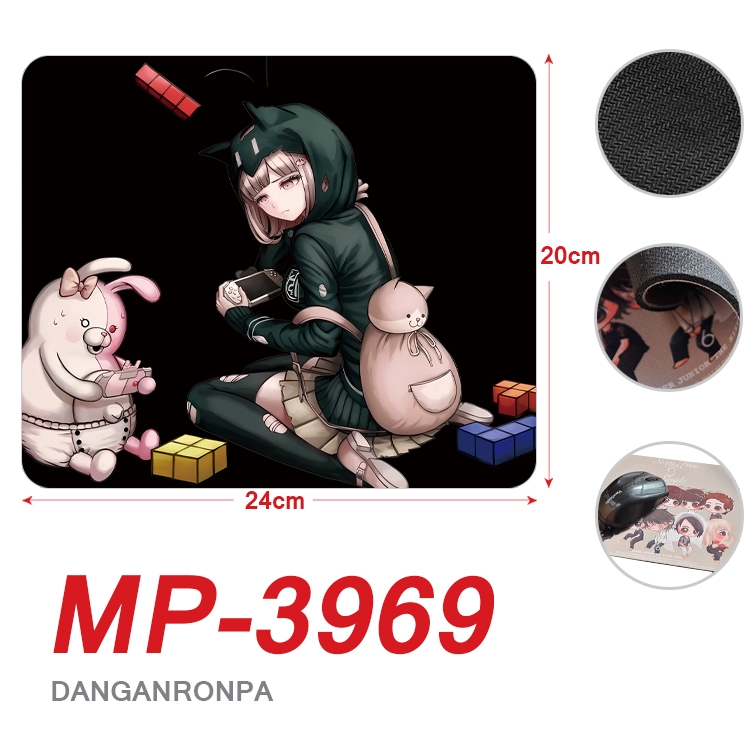 Dangan-Ronpa Anime Full Color Printing Mouse Pad Unlocked 20X24cm price for 5 pcs MP-3969