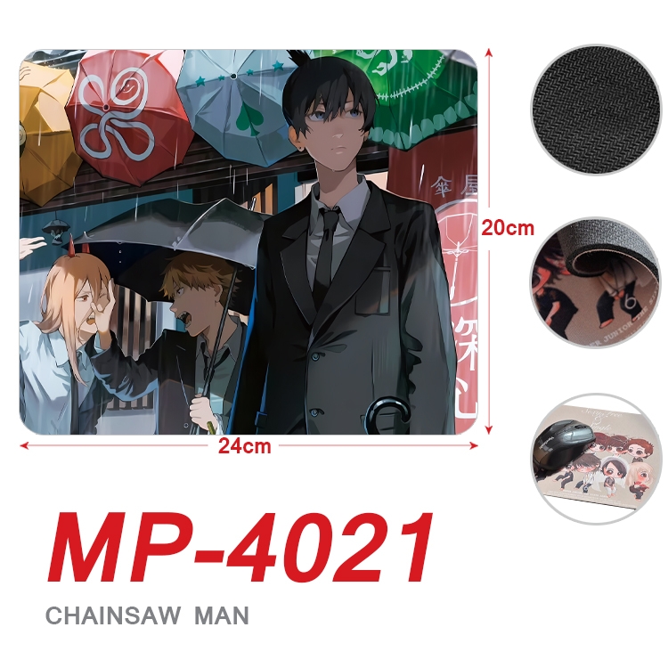 Chainsaw man Anime Full Color Printing Mouse Pad Unlocked 20X24cm price for 5 pcs  MP-4021