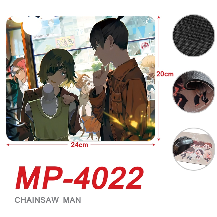 Chainsaw man Anime Full Color Printing Mouse Pad Unlocked 20X24cm price for 5 pcs MP-4022