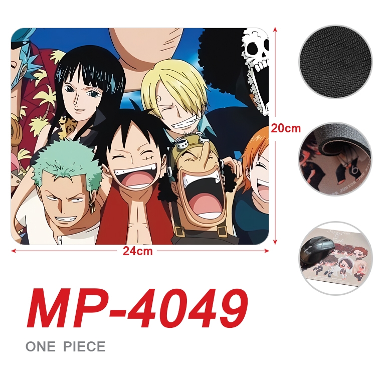 One Piece Anime Full Color Printing Mouse Pad Unlocked 20X24cm price for 5 pcs MP-4049