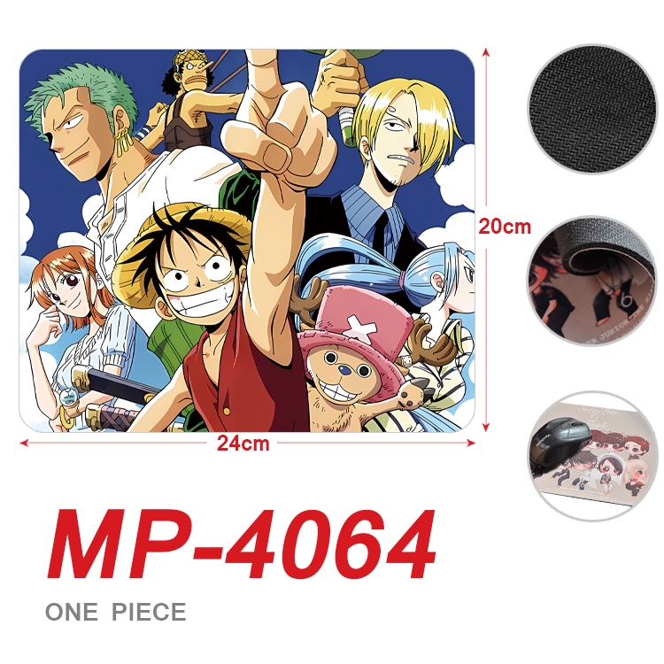 One Piece Anime Full Color Printing Mouse Pad Unlocked 20X24cm price for 5 pcs MP-4064