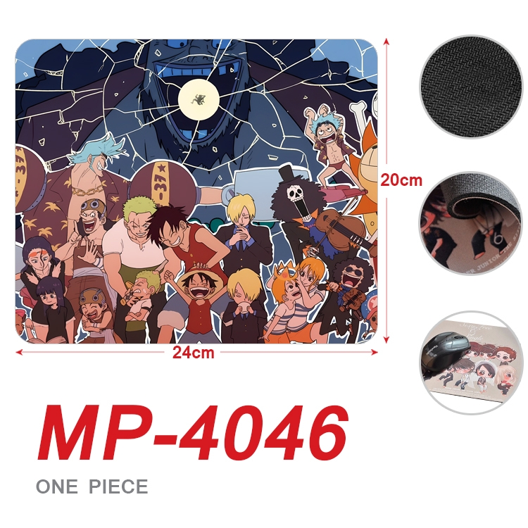 One Piece Anime Full Color Printing Mouse Pad Unlocked 20X24cm price for 5 pcs MP-4046
