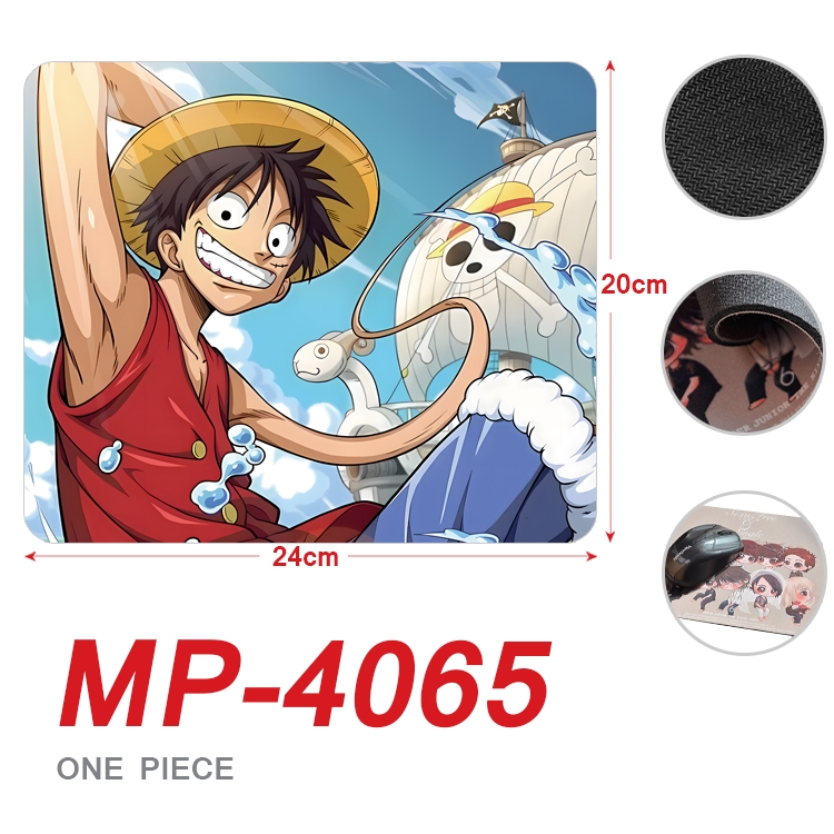 One Piece Anime Full Color Printing Mouse Pad Unlocked 20X24cm price for 5 pcs MP-4065