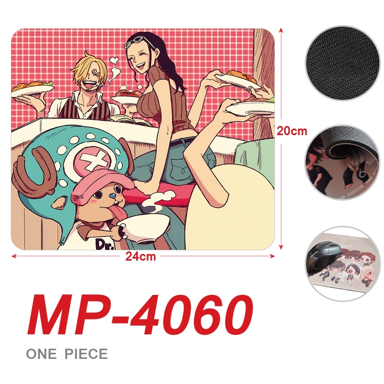 One Piece Anime Full Color Printing Mouse Pad Unlocked 20X24cm price for 5 pcs MP-4060