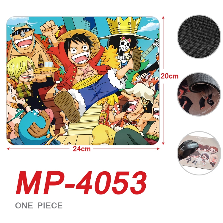One Piece Anime Full Color Printing Mouse Pad Unlocked 20X24cm price for 5 pcs MP-4053