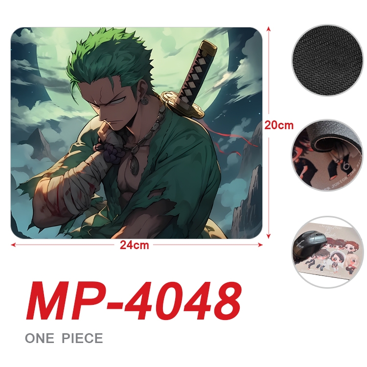 One Piece Anime Full Color Printing Mouse Pad Unlocked 20X24cm price for 5 pcs MP-4048 动