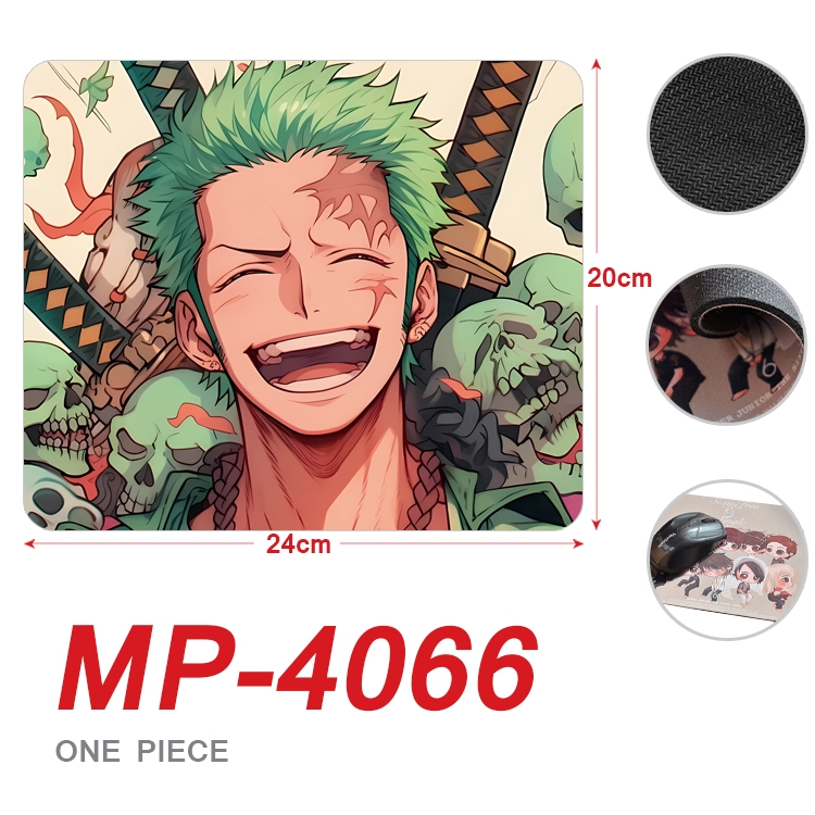 One Piece Anime Full Color Printing Mouse Pad Unlocked 20X24cm price for 5 pcs MP-4066