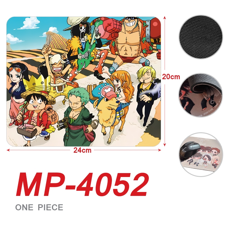 One Piece Anime Full Color Printing Mouse Pad Unlocked 20X24cm price for 5 pcs MP-4052