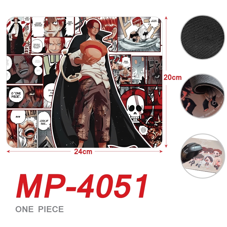 One Piece Anime Full Color Printing Mouse Pad Unlocked 20X24cm price for 5 pcs  MP-4051