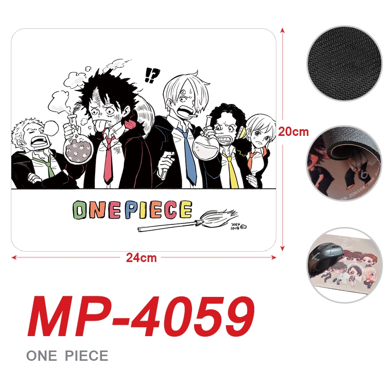 One Piece Anime Full Color Printing Mouse Pad Unlocked 20X24cm price for 5 pcs  MP-4059