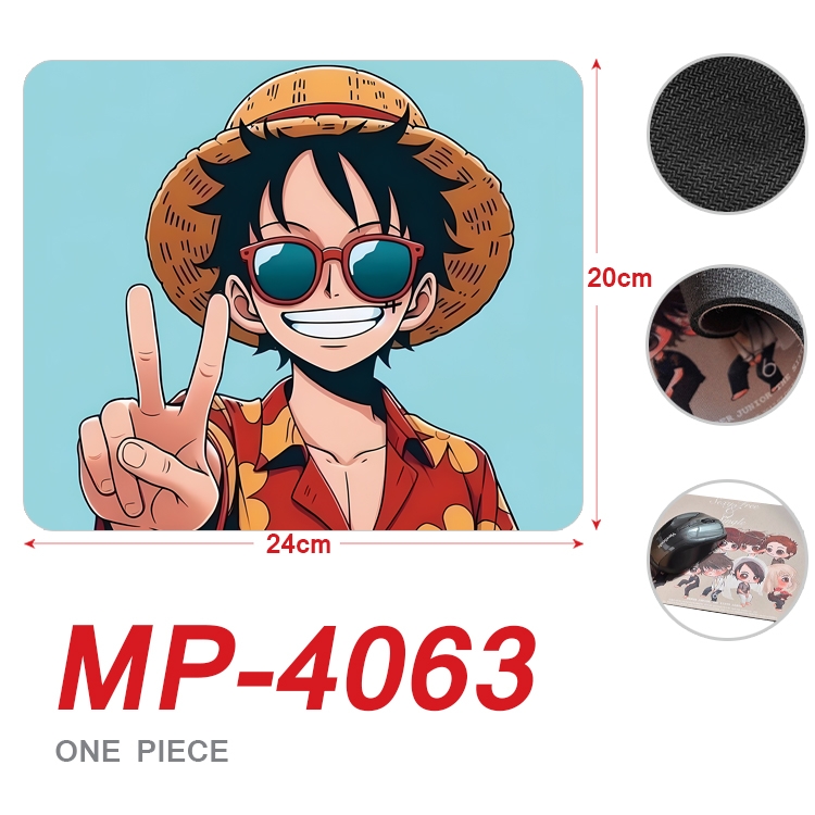 One Piece Anime Full Color Printing Mouse Pad Unlocked 20X24cm price for 5 pcs  MP-4063