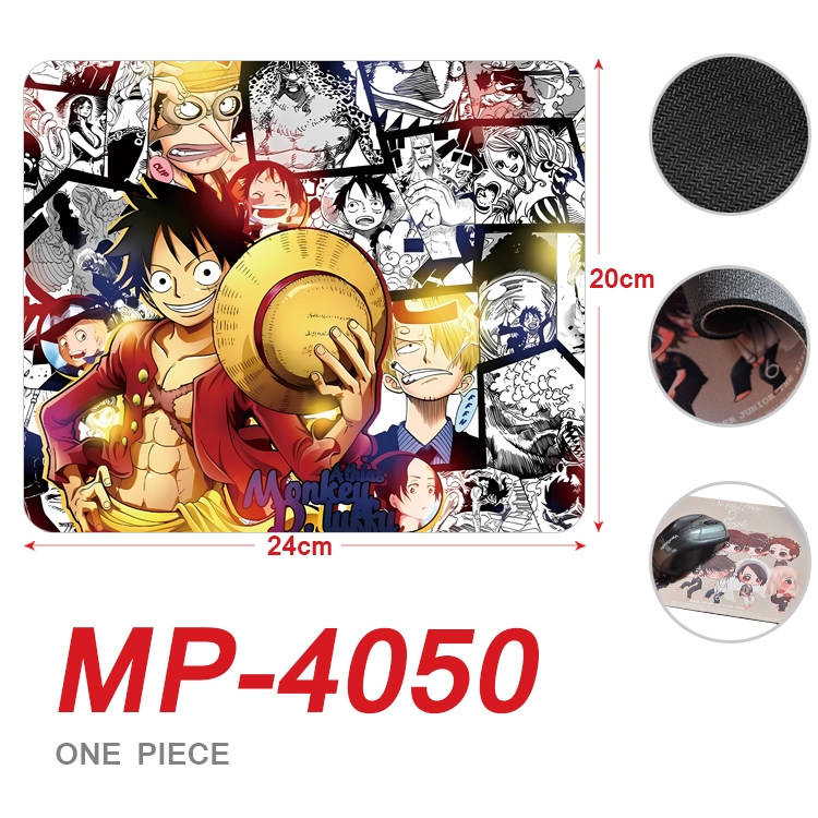 One Piece Anime Full Color Printing Mouse Pad Unlocked 20X24cm price for 5 pcs MP-4050