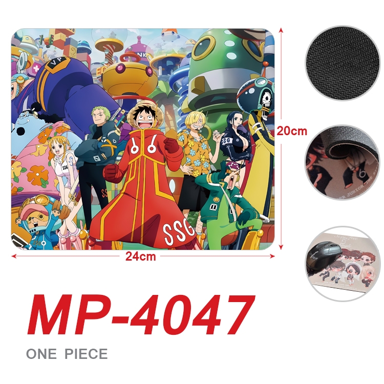 One Piece Anime Full Color Printing Mouse Pad Unlocked 20X24cm price for 5 pcs  MP-4047