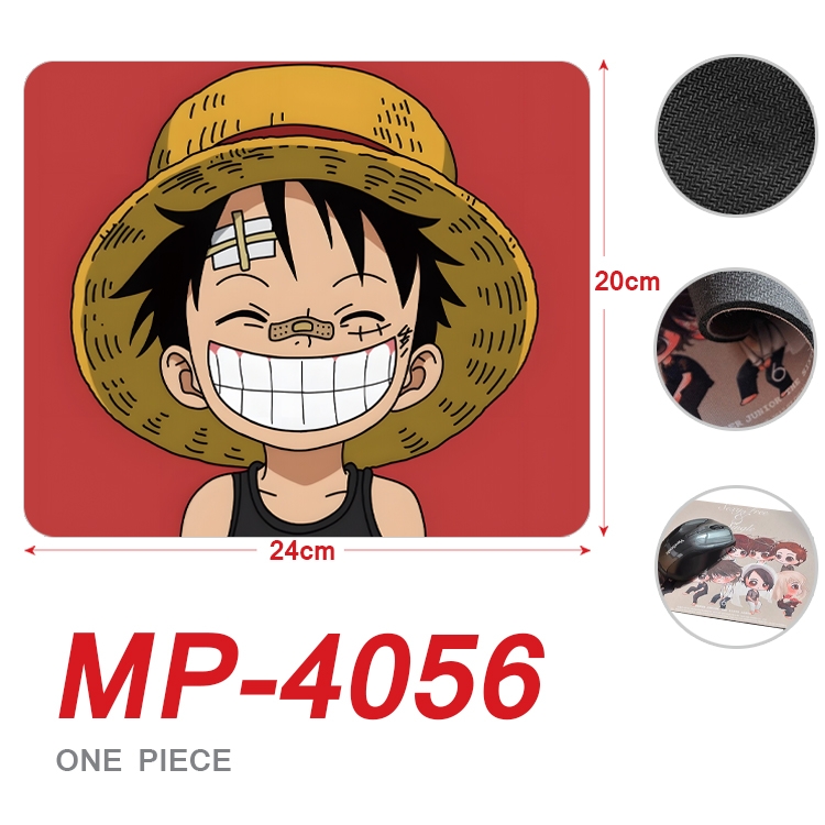 One Piece Anime Full Color Printing Mouse Pad Unlocked 20X24cm price for 5 pcs  MP-4056