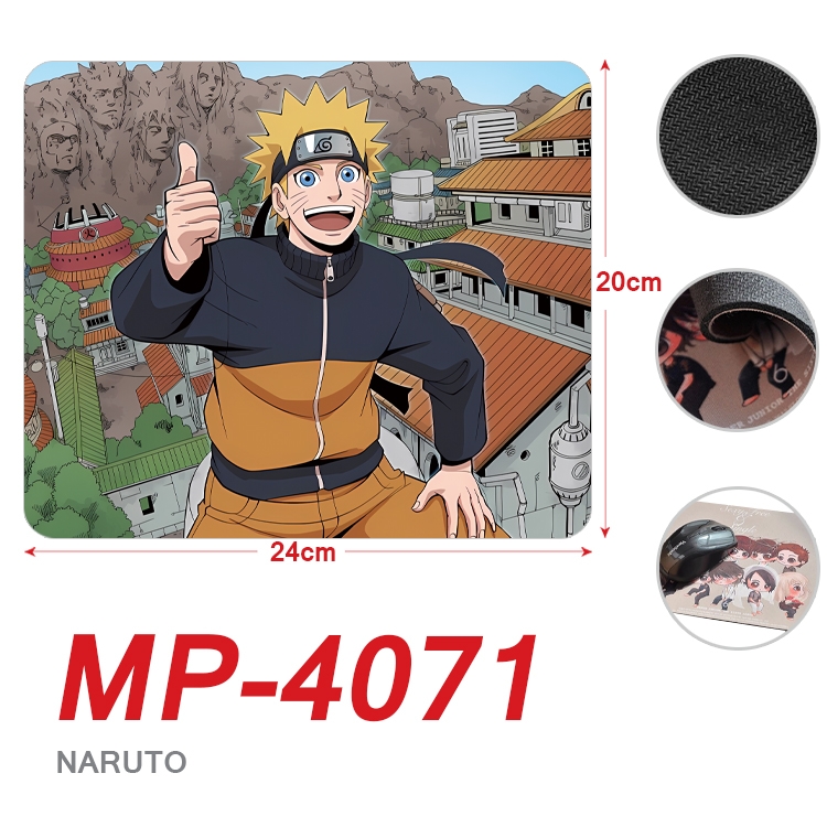 Naruto Anime Full Color Printing Mouse Pad Unlocked 20X24cm price for 5 pcs  MP-4071