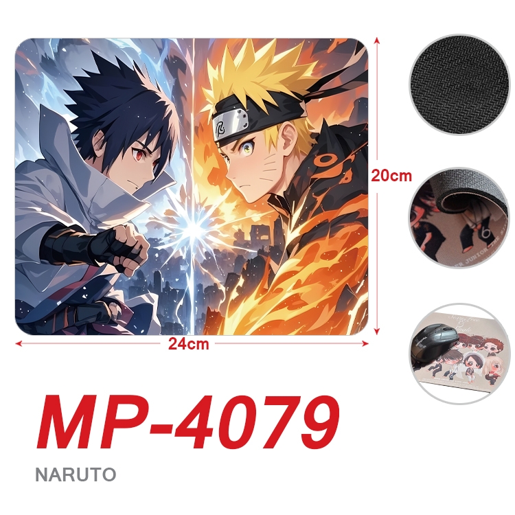 Naruto Anime Full Color Printing Mouse Pad Unlocked 20X24cm price for 5 pcs MP-4079