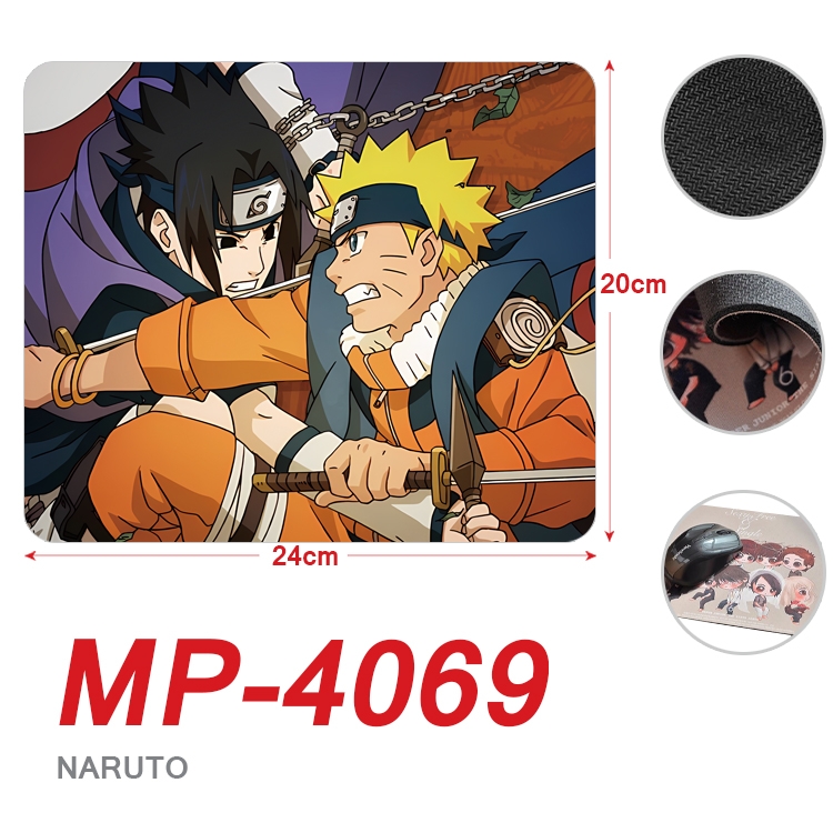 Naruto Anime Full Color Printing Mouse Pad Unlocked 20X24cm price for 5 pcs  MP-4069