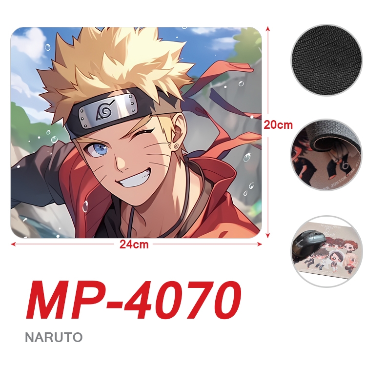 Naruto Anime Full Color Printing Mouse Pad Unlocked 20X24cm price for 5 pcs  MP-4070