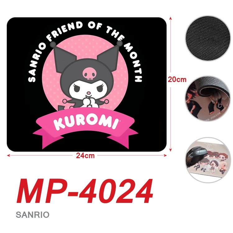 sanrio Anime Full Color Printing Mouse Pad Unlocked 20X24cm price for 5 pcs MP-4024