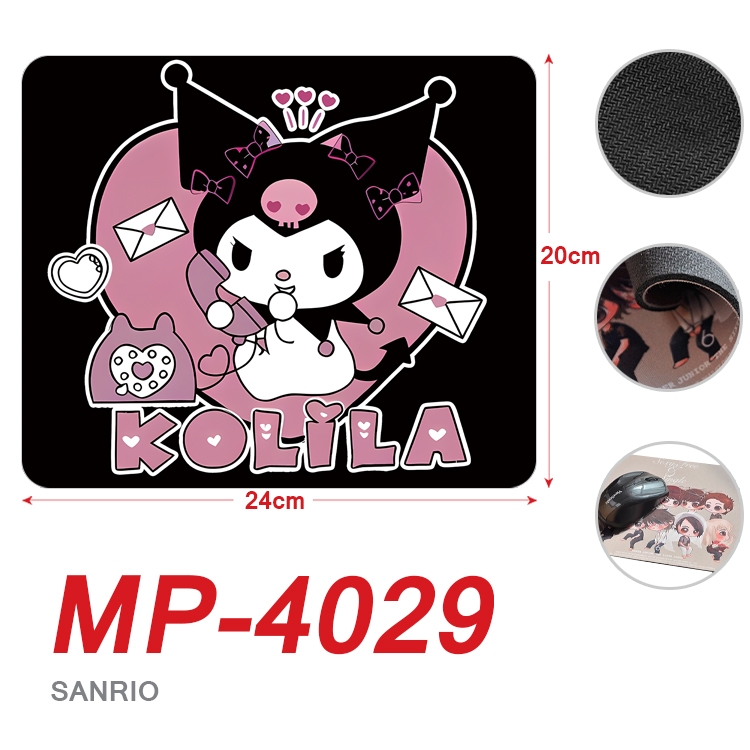 sanrio Anime Full Color Printing Mouse Pad Unlocked 20X24cm price for 5 pcs MP-4029