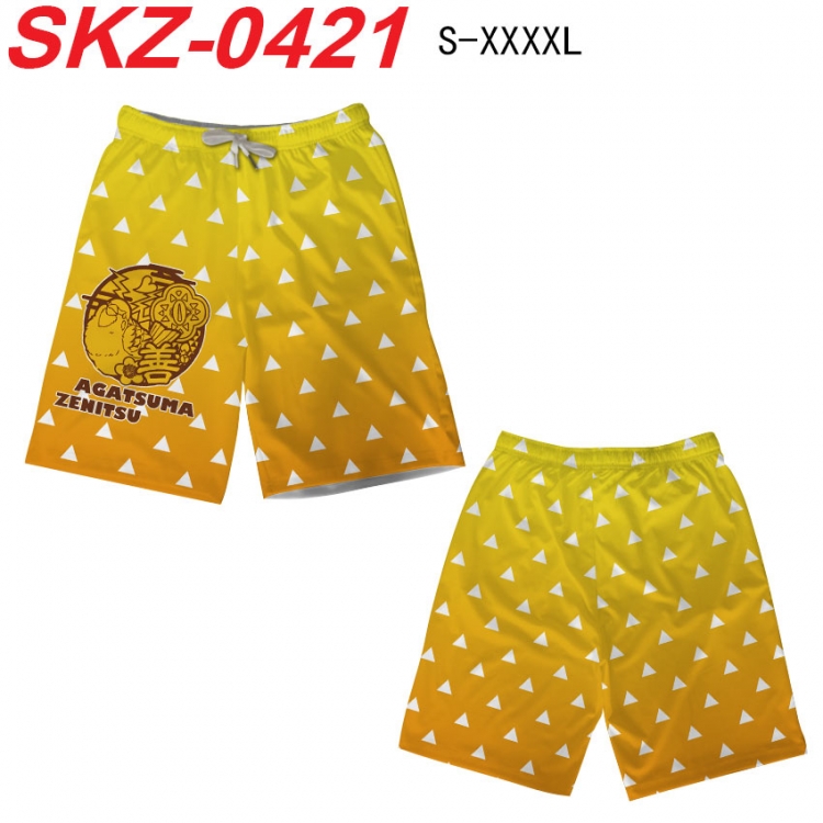 Demon Slayer Kimets Anime full-color digital printed beach shorts from S to 4XL SKZ-0421
