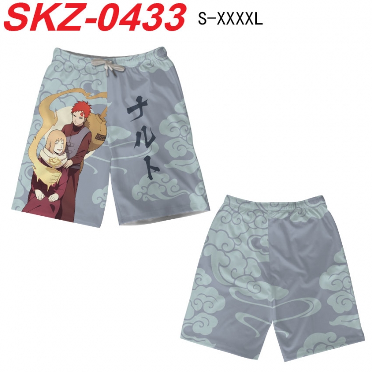 Naruto Anime full-color digital printed beach shorts from S to 4XL SKZ-0433