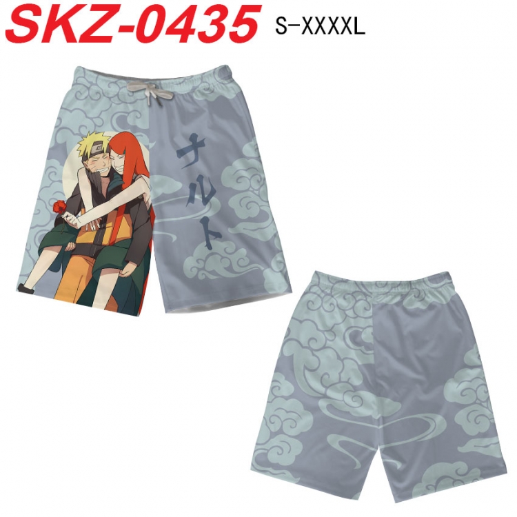 Naruto Anime full-color digital printed beach shorts from S to 4XL SKZ-0435