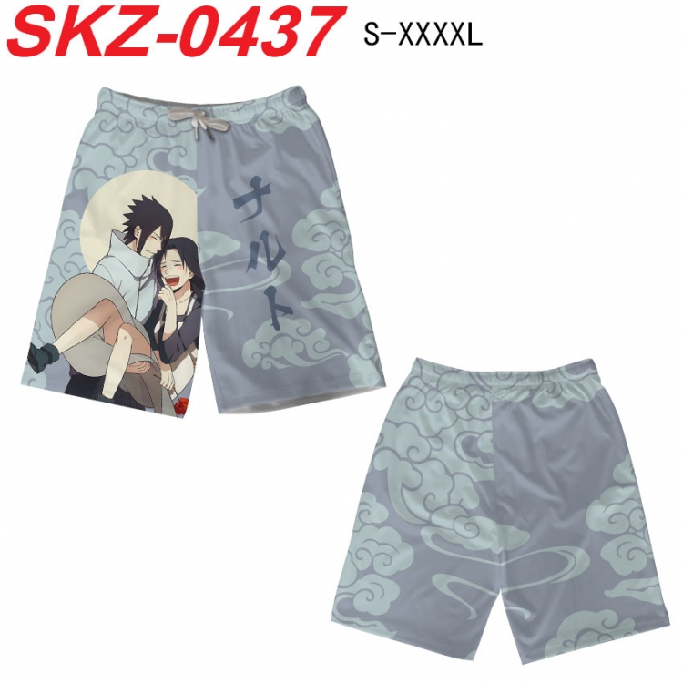 Naruto Anime full-color digital printed beach shorts from S to 4XL SKZ-0437