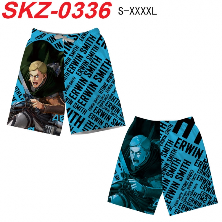 Shingeki no Kyojin Anime full-color digital printed beach shorts from S to 4XL SKZ-0336