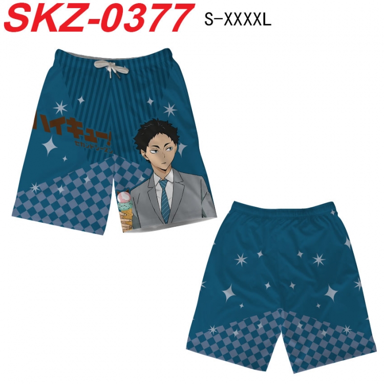 Haikyuu!! Anime full-color digital printed beach shorts from S to 4XL SKZ-0377