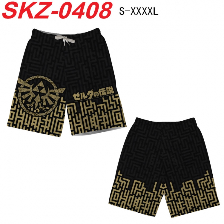 The Legend of Zelda Anime full-color digital printed beach shorts from S to 4XL SKZ-0408