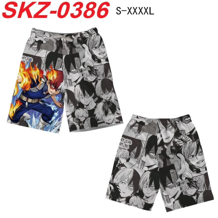 My Hero Academia Anime full-color digital printed beach shorts from S to 4XL SKZ-0386