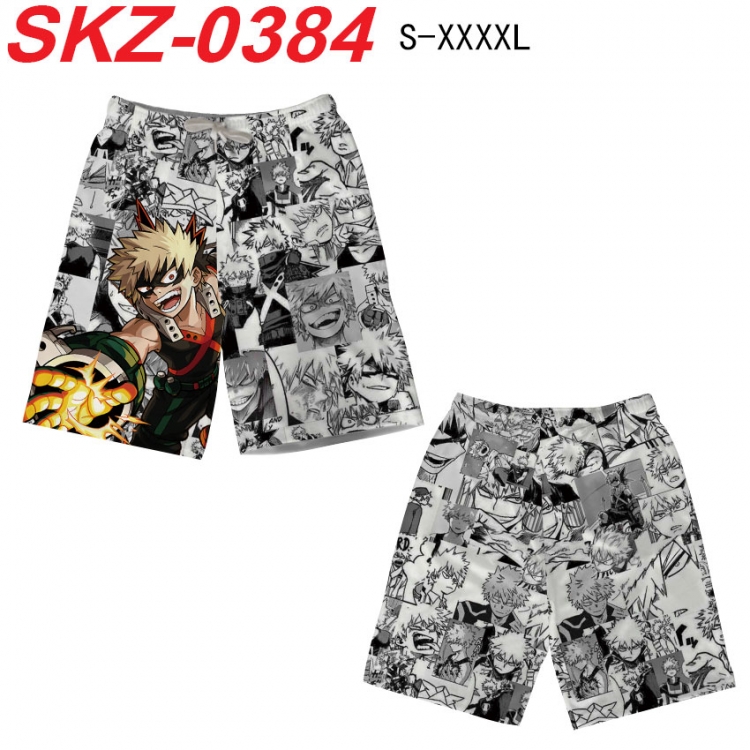 My Hero Academia Anime full-color digital printed beach shorts from S to 4XL SKZ-0384